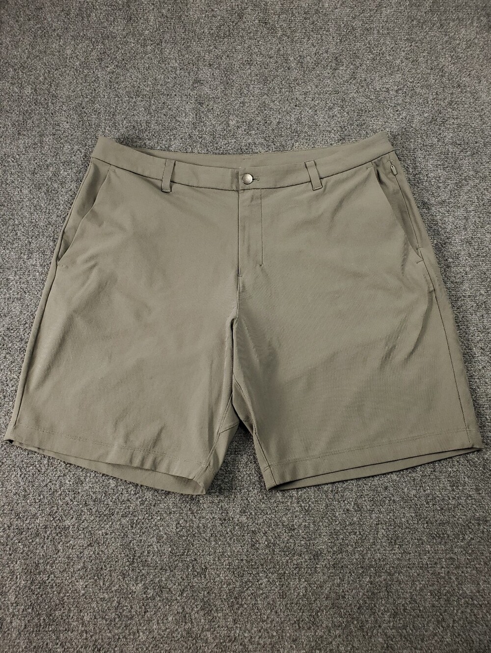 Lululemon ABC Commission 9" Shorts 38 Warpstreme Taupe Gray Performance Golf